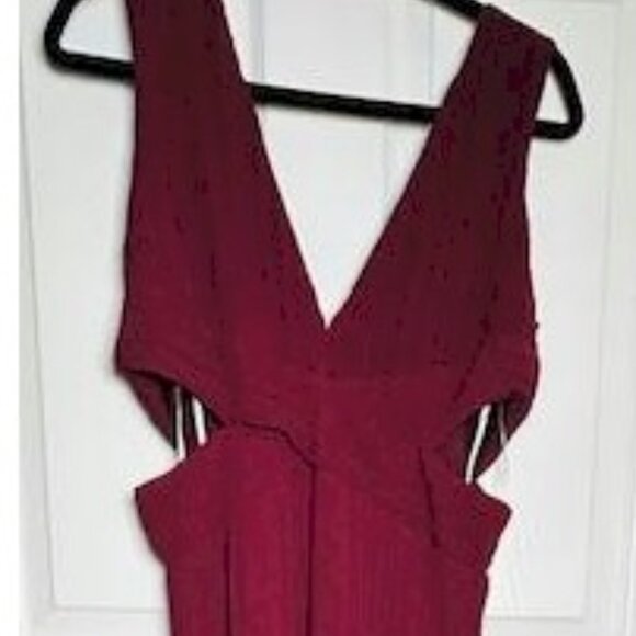 Lulu's Burgundy Maxi Dress - Picture 6 of 12